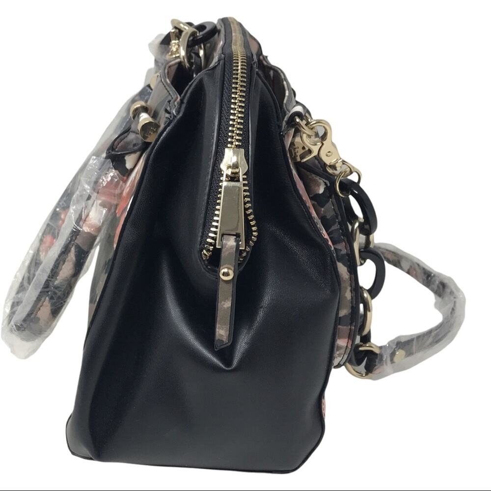 French Connection NWT Camo Floral Shoulder Bag Devin Satchel Purse - Picture 8 of 12